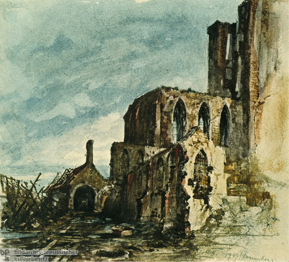 Hitler’s Watercolor of Ruins (1919)